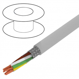 BiT LiYCY 6x0.5mm2 PVC cable, gray 300V