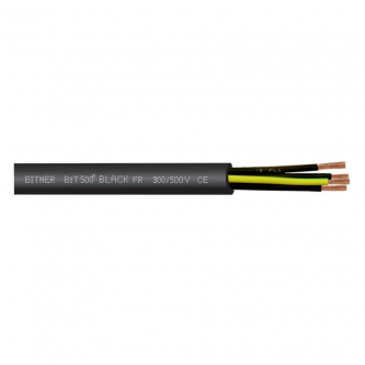 Control cable BiT 500 BLACK FR 3x0.75 300 / 500V