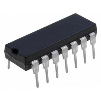 IC: digital; HEX, inverter; Channels: 6; THT; DIP14; Series: LS