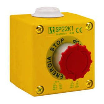 Safety stop button