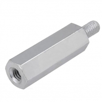 Threaded spacer 10mm, Int. thread M4, M4 male thread