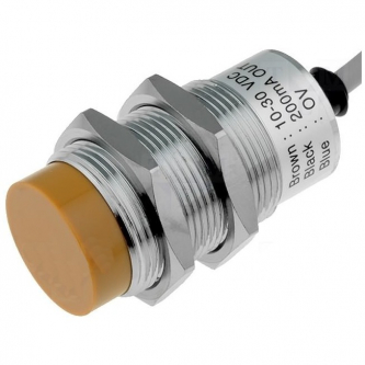 Inductive sensor M30,10-30VDC, PNP NC, 0-15mm; cable