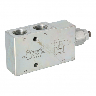 Single check valve 1/2 "60l / min 60-350 bar