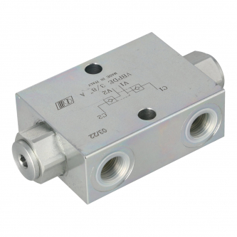 Twin check valve, VBPDE 3/8 "A controlled