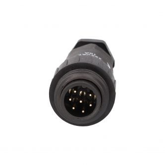 WA22; plug; male; PIN: 7; 6 + PE; IP67; 9 ÷ 10.5mm; 10A; soldering; 250V