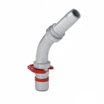 Hose nipple - 45 °, plug 3/4 "DN 23mm, connection 5/8" (16.8 mm)