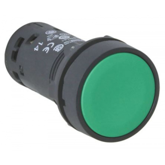 Przycisk sterowniczy 22mm zielony z samopowrotem 1Z 1R