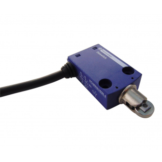Limit switch 1R 1Z snap action plastic pin with a roll, cable 1m