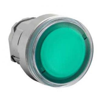 Green button drive without backlight, spring-return