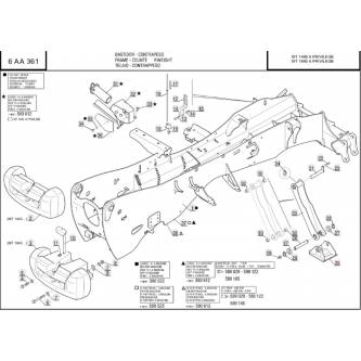 Manitou support foot