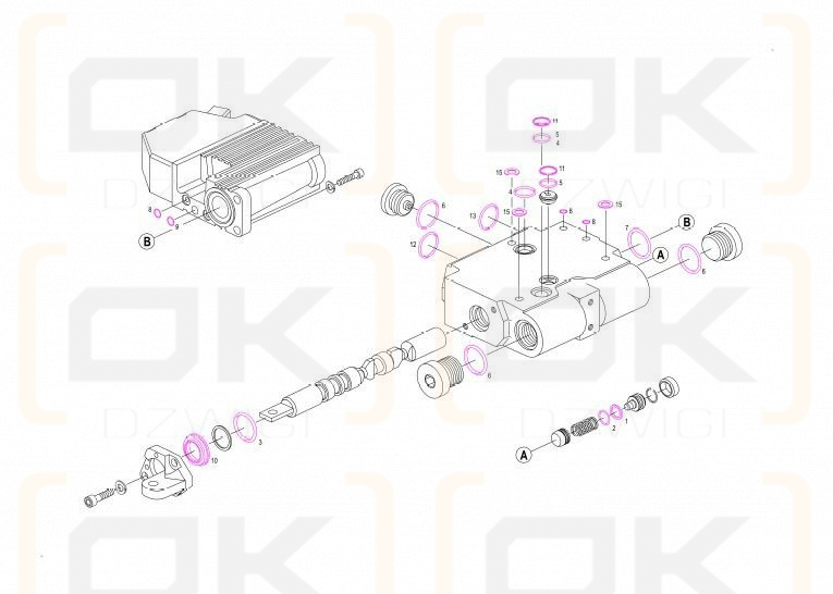 FENDT manifold seal kit