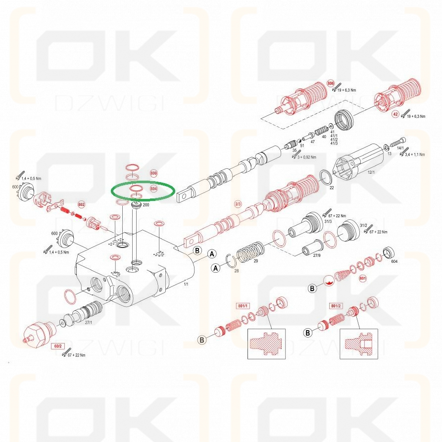 FENDT manifold seal kit