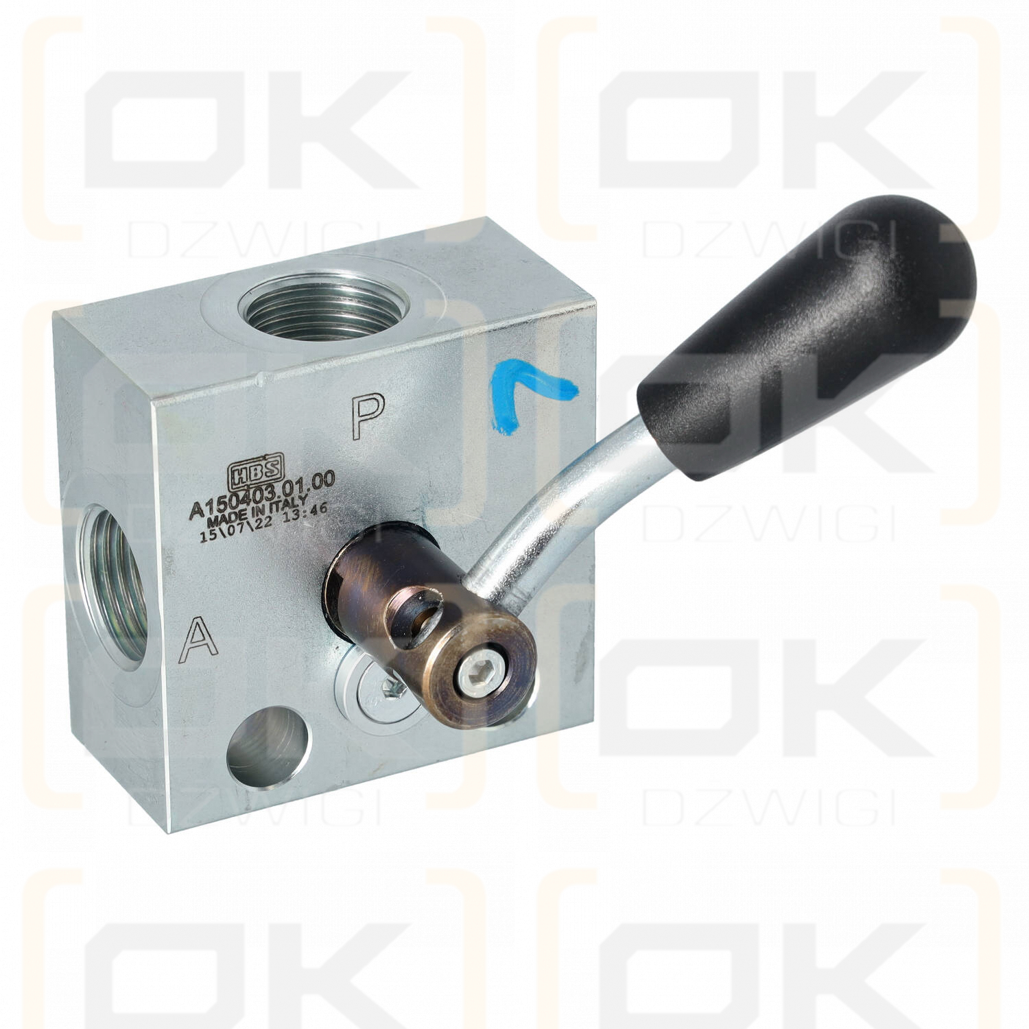 Switching valve G 1/2" BSP, 60l/min, 500bar, Fassi DV007